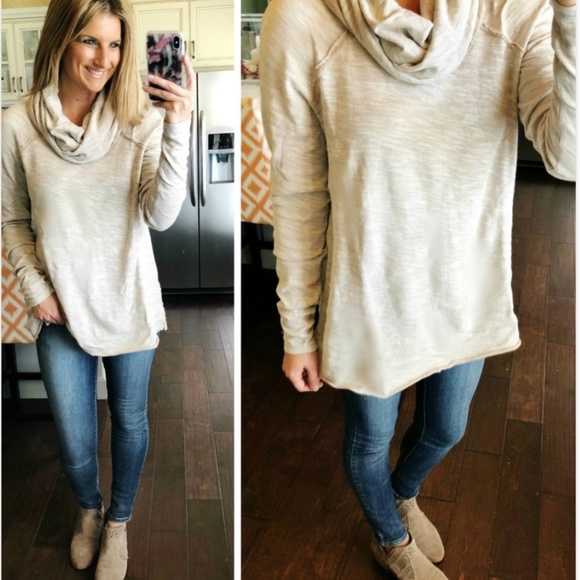 Free People Beach Cocoon Cowl Pullover S - Picture 3 of 3